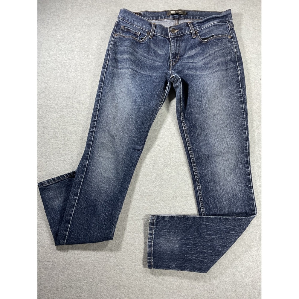 Levis 524 Skinny Jeans Womens 9 Medium Wash Low Rise Denim Pants 30x30 2471